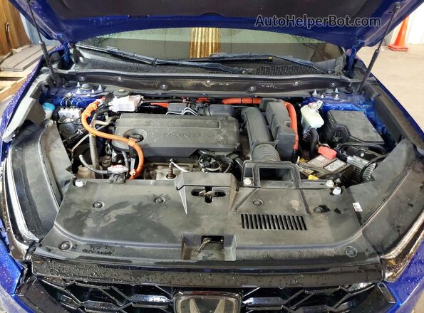 7FARS6H96RE038164 2024 HONDA CR-V Blue ძრავის განყოფილების ხედი