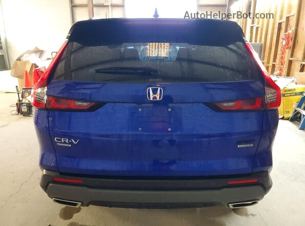 7FARS6H96RE038164 2024 HONDA CR-V Blue უკანა ხედი