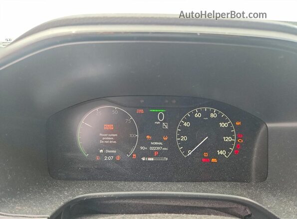 7FARS6H97RE063848 2024 HONDA CR-V Gray Вид щитка приладів