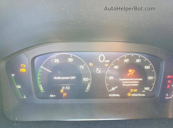 7FARS6H99TE125645 2026 HONDA CR-V Blue Вид щитка приладів
