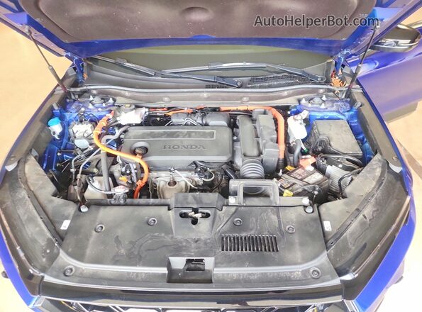 7FARS6H9XPE024443 2023 HONDA CR-V Blue Vista del compartimento del motor