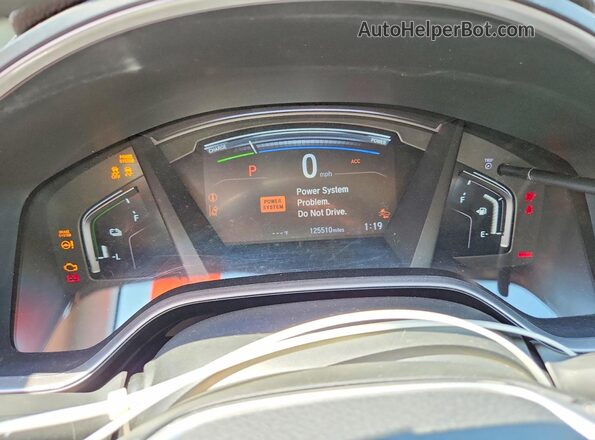 7FART6H51LE004635 2020 HONDA CR White Вид щитка приладів