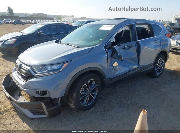 7FART6H55ME016675 2021 HONDA CR-V Light Blue Առջևի ձախ երեք քառորդ տեսարան