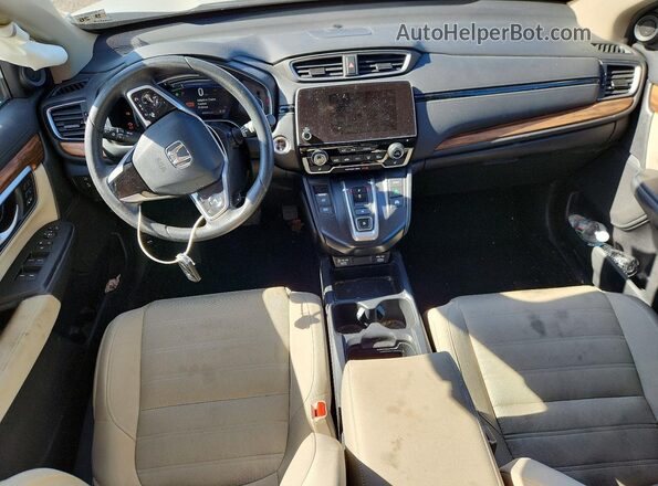 7FART6H55ME035565 2021 HONDA CR-V Белый Вид панели приборов