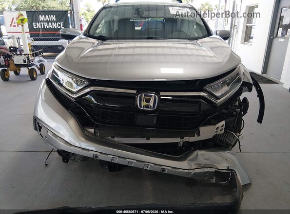 7FART6H56ME015406 2021 HONDA CR-V Silver Instrument cluster view