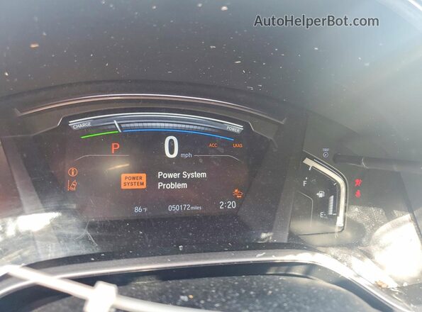 7FART6H57ME014183 2021 HONDA CR-V Blue Instrument cluster view