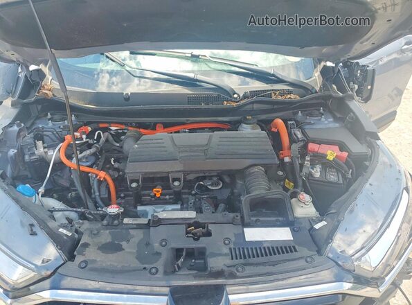 7FART6H57ME014183 2021 HONDA CR-V Blue Engine compartment view