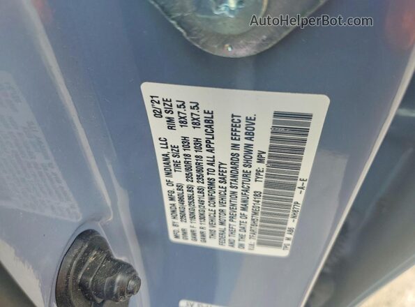 7FART6H57ME014183 2021 HONDA CR-V Blue 360 interior view