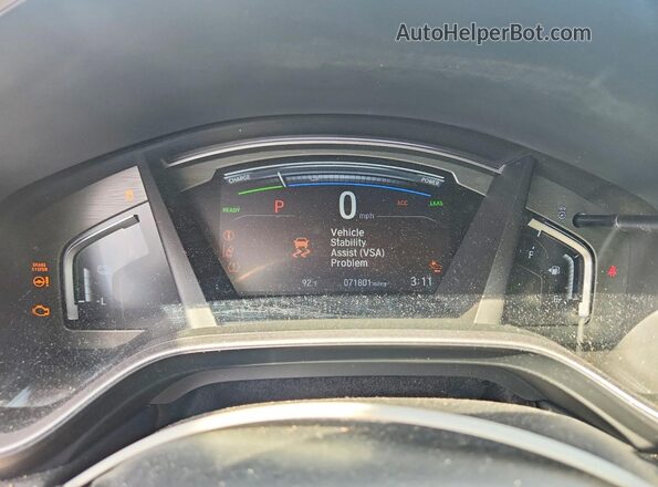 7FART6H59LE016239 2020 HONDA CR-V Red Widok zestawu wskaźników