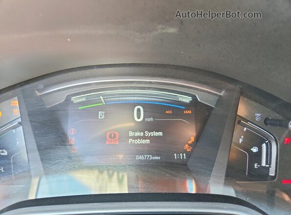 7FART6H5XME018860 2021 HONDA CR-V Silver Instrument cluster view