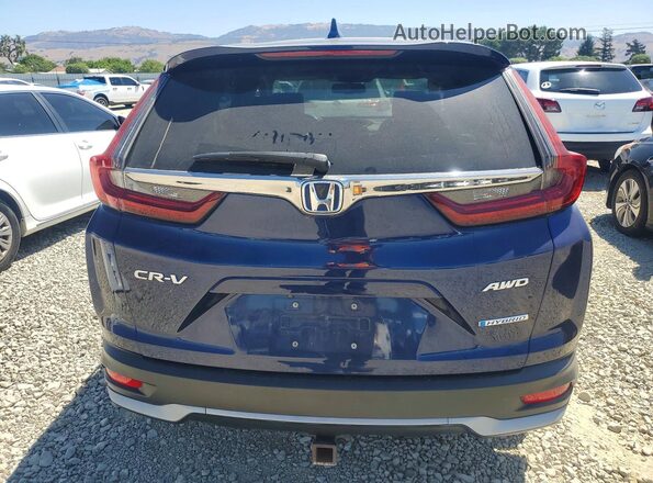 7FART6H84LE008446 2020 HONDA CR-V Blue Вид ззаду