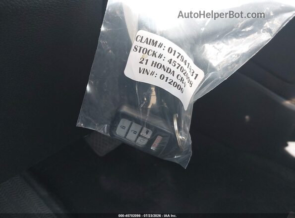 7FART6H84ME012000 2021 HONDA CR-V White Dashboard view