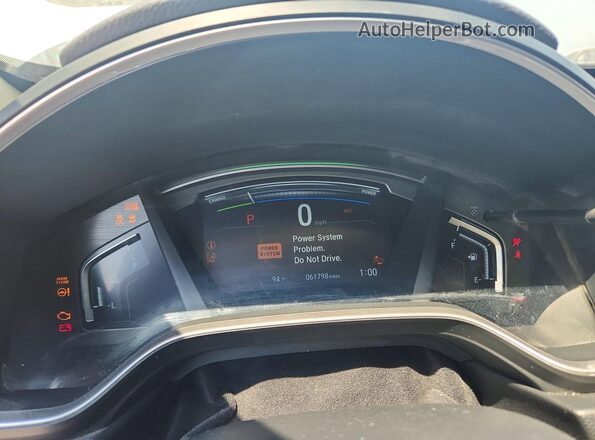 7FART6H86LE017407 2020 HONDA CR-V White Instrument cluster view