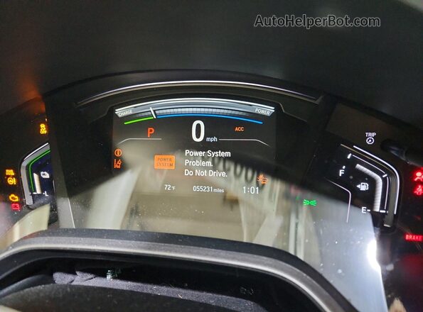 7FART6H91ME032214 2021 HONDA CR-V White Instrument cluster view