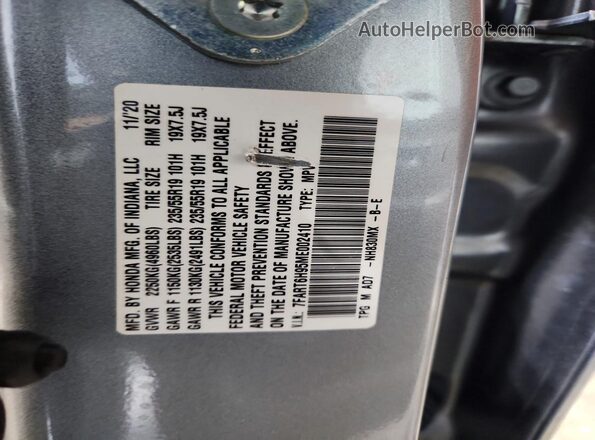 7FART6H95ME002410 2021 HONDA CR-V Silver 360 interior view