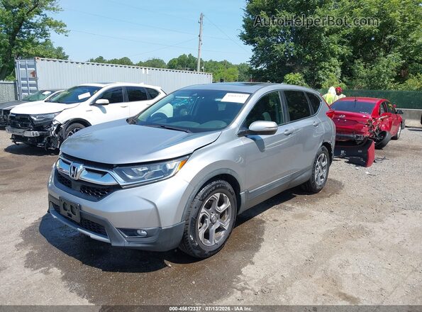 7FARW1H50JE007954 2018 HONDA CR-V Silver წინა მარცხენა ხედი სამი მეოთხედიდან