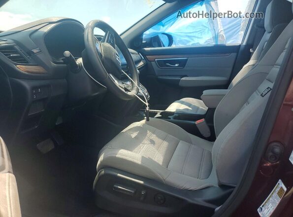 7FARW1H50JE051291 2018 HONDA CR-V Maroon Вид салону спереду