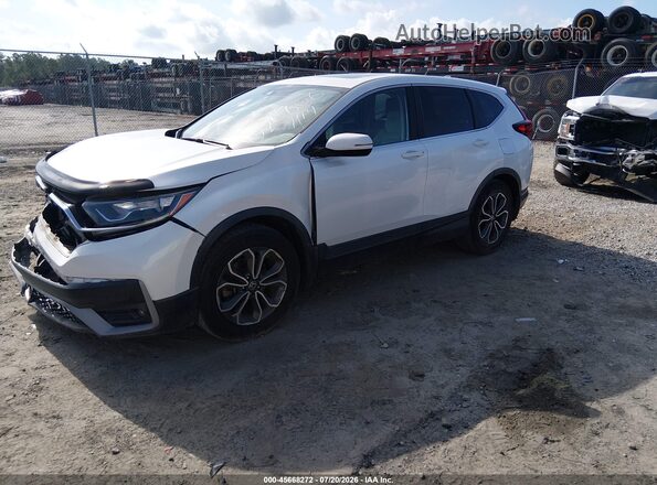 7FARW1H53ME020606 2021 HONDA CR-V White Առջևի ձախ երեք քառորդ տեսարան