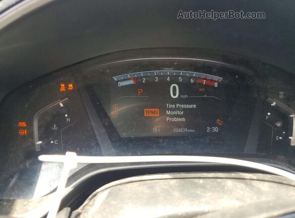 7FARW1H55HE022072 2017 HONDA CR-V Black Instrument cluster view