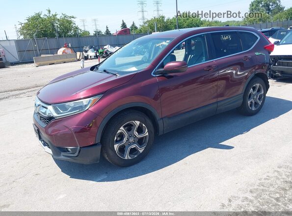 7FARW1H55KE024394 2019 HONDA CR-V Burgundy Przód lewy