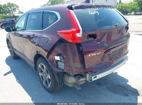 7FARW1H55KE024394 2019 HONDA CR-V Burgundy Widok z przodu