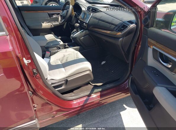 7FARW1H55KE024394 2019 HONDA CR-V Burgundy Widok wnętrza z przodu