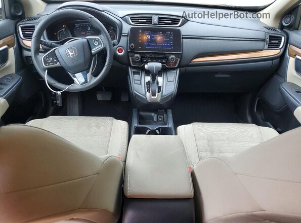 7FARW1H55KE030986 2019 HONDA CR-V White Dashboard view