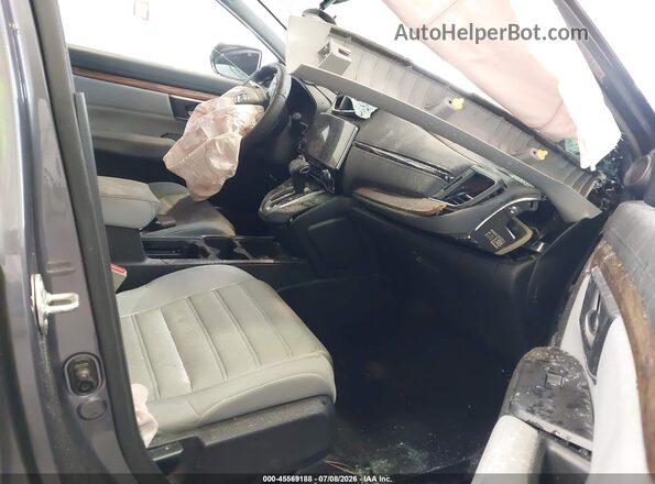 7FARW1H56JE042594 2018 HONDA CR-V Серый Вид салона спереди