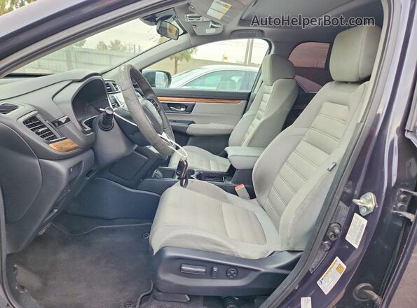 7FARW1H57HE015771 2017 HONDA CR-V Gray Front interior view