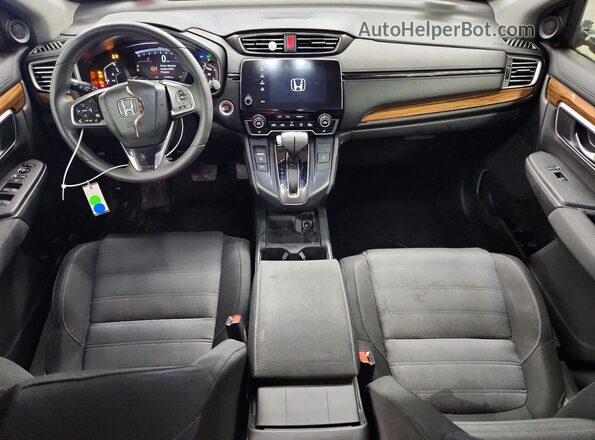 7FARW1H58HE002334 2017 HONDA CR-V Black Dashboard view