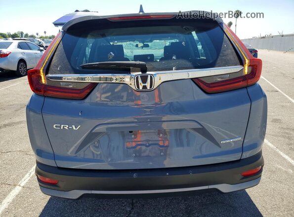 7FARW1H75ME022343 2021 HONDA CR-V Blue Rear view