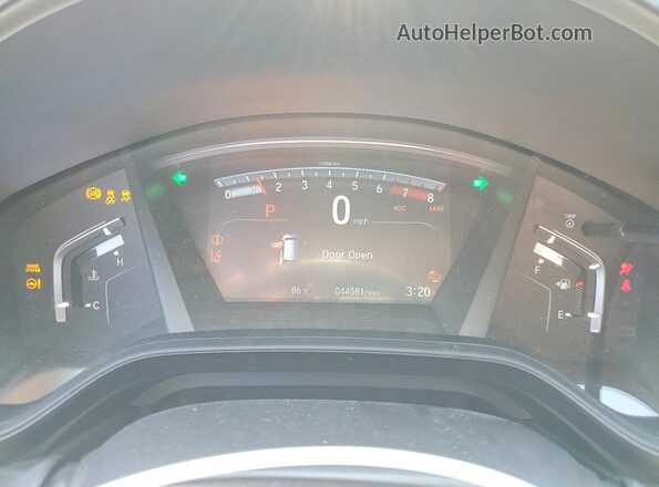7FARW1H75ME022343 2021 HONDA CR-V Blue Instrument cluster view