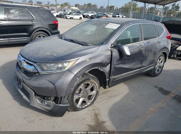 7FARW1H80HE008347 2017 HONDA CR-V Серый Передняя левая четверть