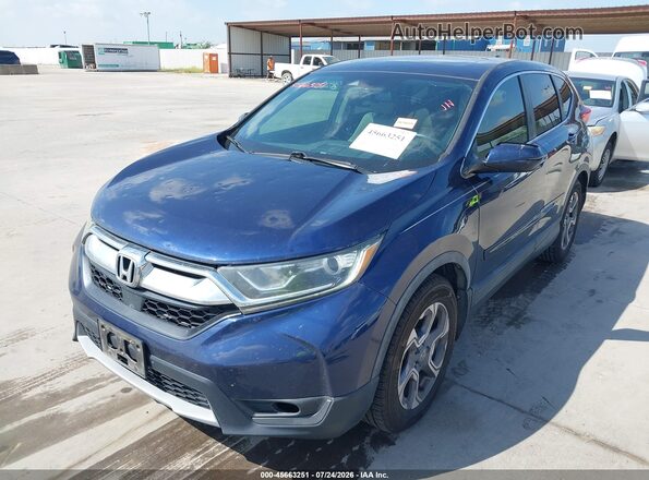 7FARW1H80JE022075 2018 HONDA CR-V Blue Передня ліва чверть
