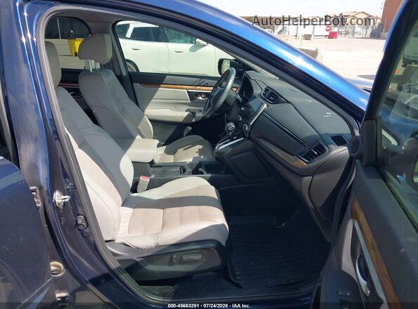 7FARW1H80JE022075 2018 HONDA CR-V Blue Вид салону спереду