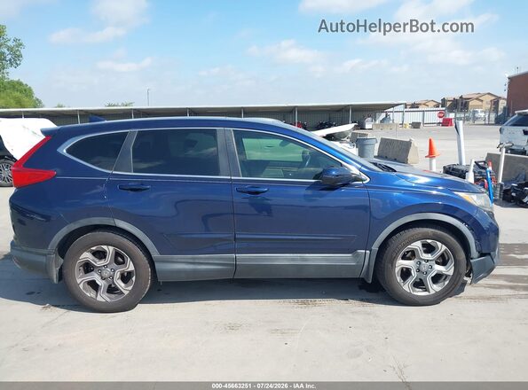 7FARW1H80JE022075 2018 HONDA CR-V Blue Вид задньої частини салону