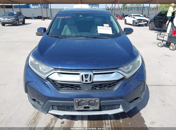 7FARW1H80JE022075 2018 HONDA CR-V Blue Вид щитка приладів