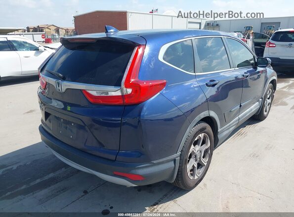 7FARW1H80JE022075 2018 HONDA CR-V Blue Задня права чверть