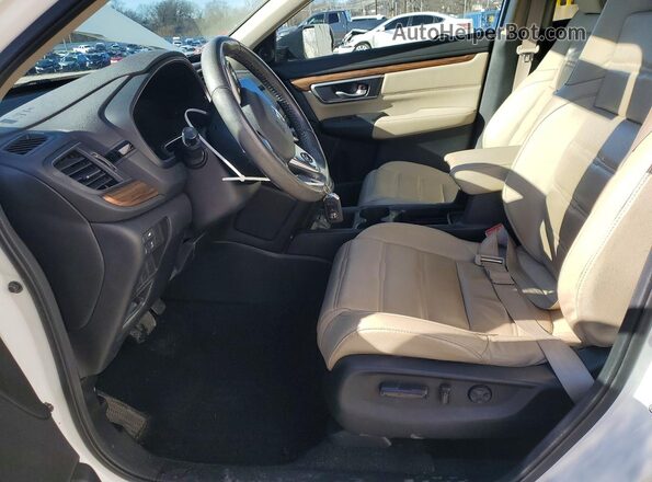 7FARW1H80KE017783 2019 HONDA CR-V White Widok wnętrza z przodu