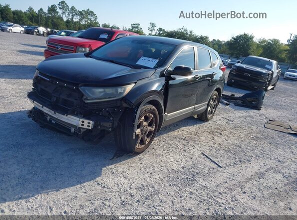 7FARW1H81JE004801 2018 HONDA CR-V Black წინა მარცხენა ხედი სამი მეოთხედიდან