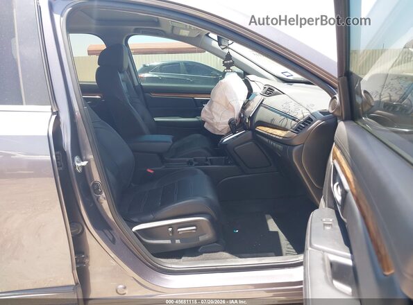 7FARW1H81LE008429 2020 HONDA CR-V Gray Widok wnętrza z przodu