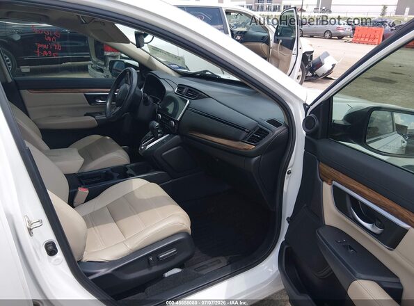 7FARW1H82KE031829 2019 HONDA CR-V White წინა სალონის ხედი