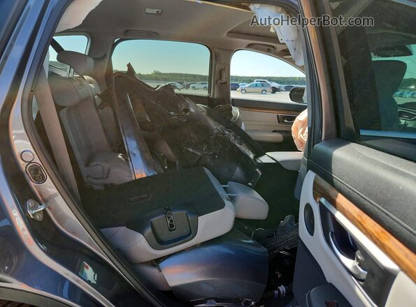 7FARW1H83KE000086 2019 HONDA CR-V Gray Widok tylnych siedzeń