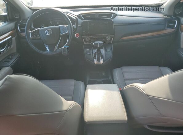 7FARW1H84JE020085 2018 HONDA CR-V Gray Dashboard view