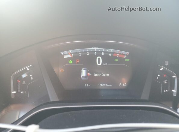 7FARW1H84JE020085 2018 HONDA CR-V Gray Instrument cluster view