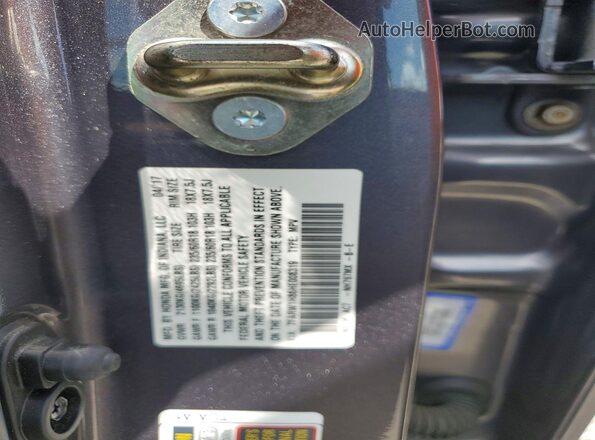 7FARW1H86HE008319 2017 HONDA CR-V Угольный Вид наклейки с VIN-кодом