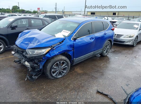 7FARW1H87LE015367 2020 HONDA CR-V Blue Передня ліва чверть