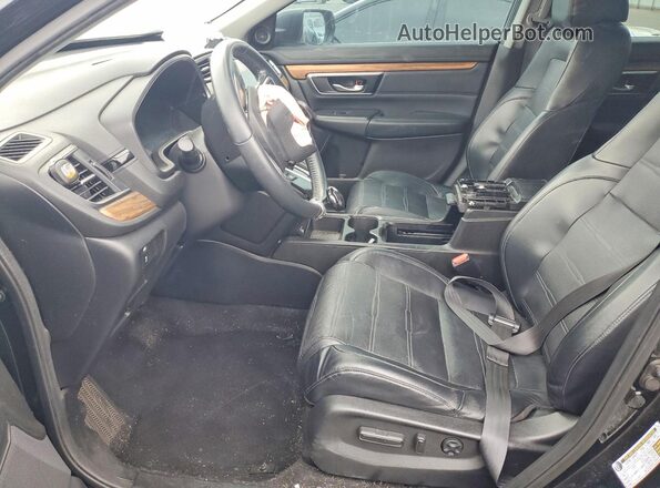 7FARW1H88LE022649 2020 HONDA CR-V Black Widok wnętrza z przodu