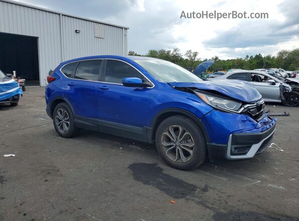 7FARW1H89ME008924 2021 HONDA CR-V Синий Передняя правая четверть