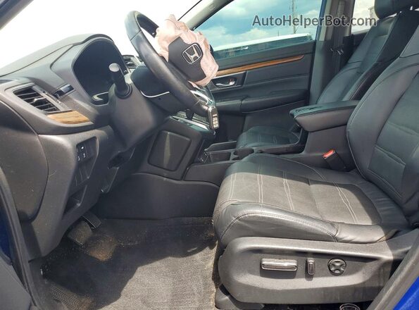 7FARW1H89ME008924 2021 HONDA CR-V Синий Вид салона спереди